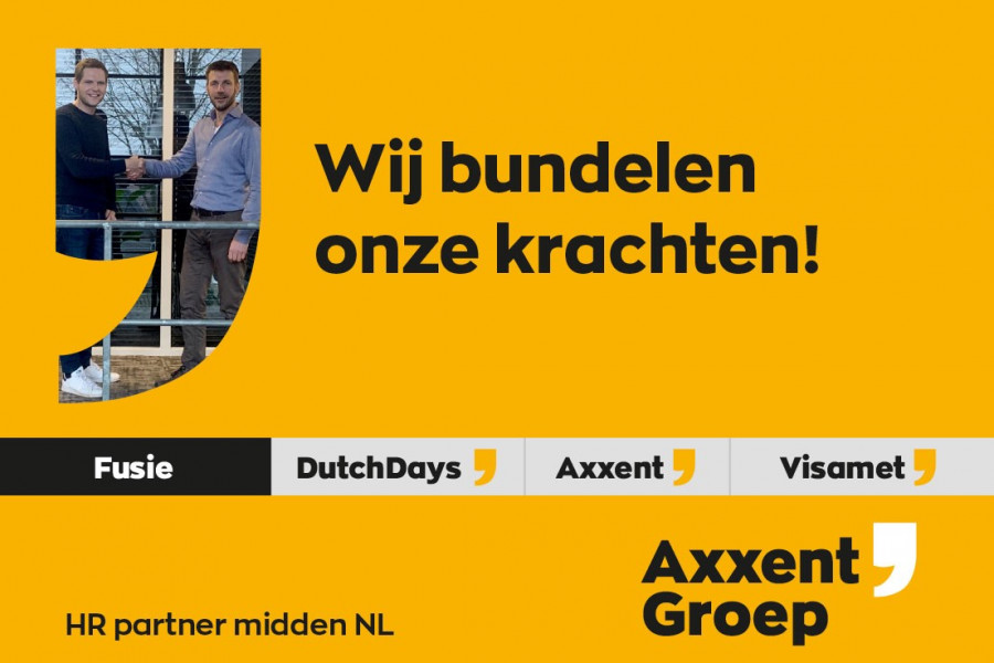 PERSBERICHT: Dutch Days fuseert met Axxent per 1-1-2020